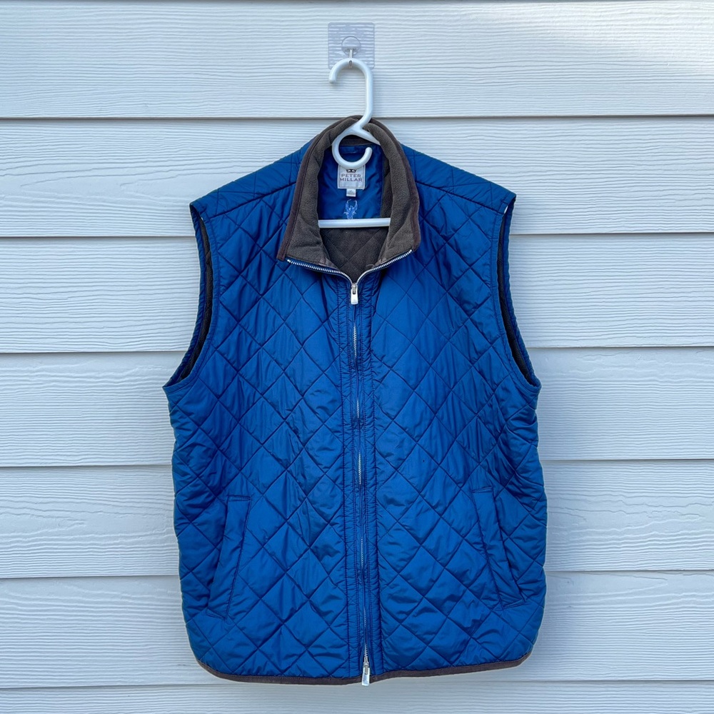 Peter Millar Men’s Crown Essex Quilted Vest Navy XL